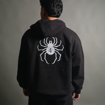 Embroidered Hisoka Spider Oversized Hoodie