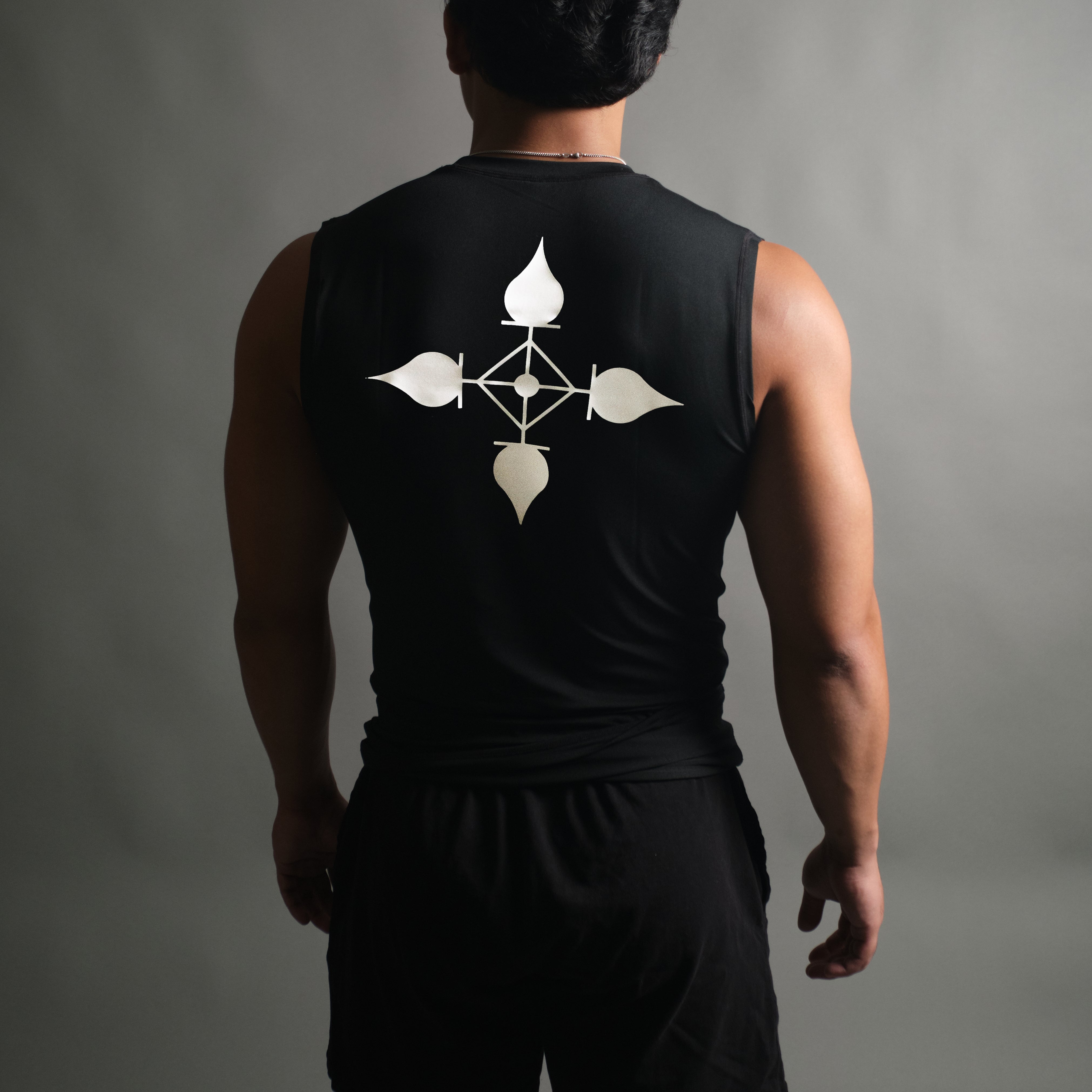 Chrollo Cross Compression Sleeveless in Black