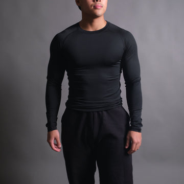 Spider 8 Compression Long Sleeve in Black