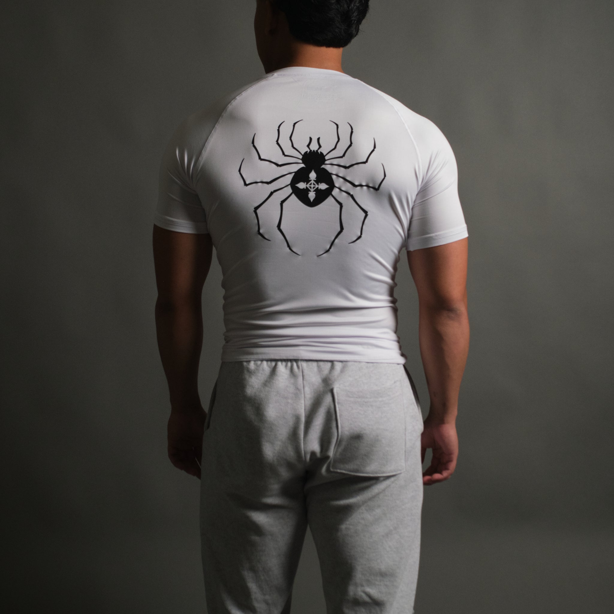 Chrollo Spider Compression Short Sleeve in White