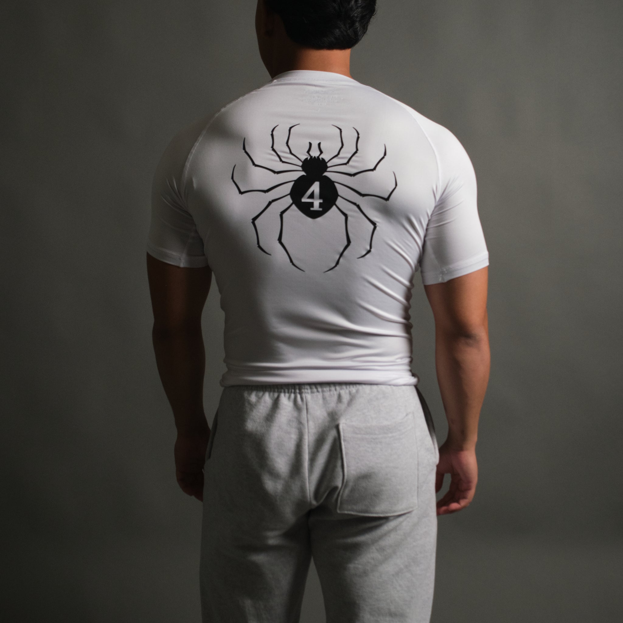 Hisoka Spider Compression Short Sleeve in White
