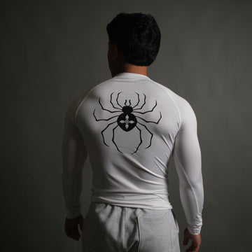 Hisoka Spider Compression Long Sleeve in White