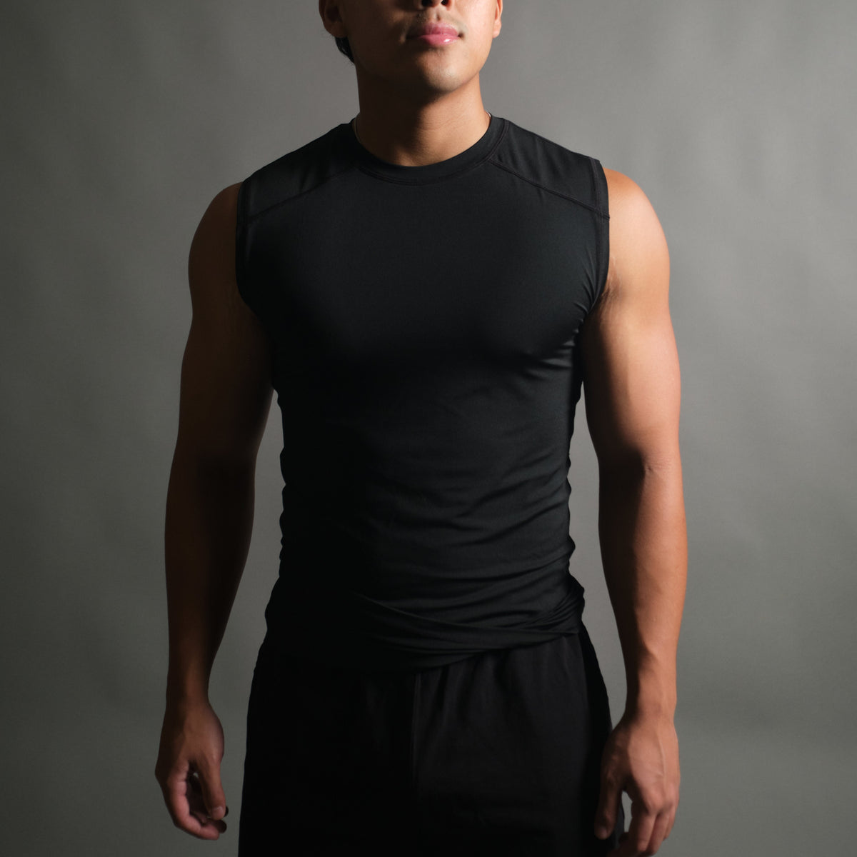 Spider Chest Compression Chrollo Spider Compression Sleeveless in Black