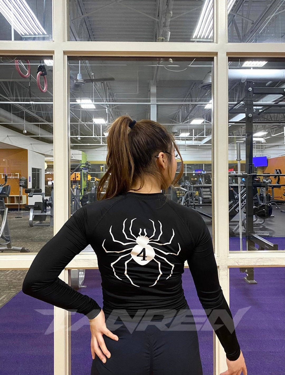 Hisoka Spider Compression Long Sleeve in Black