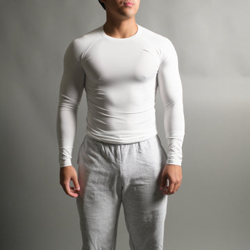 Spider 8 Compression Long Sleeve in White